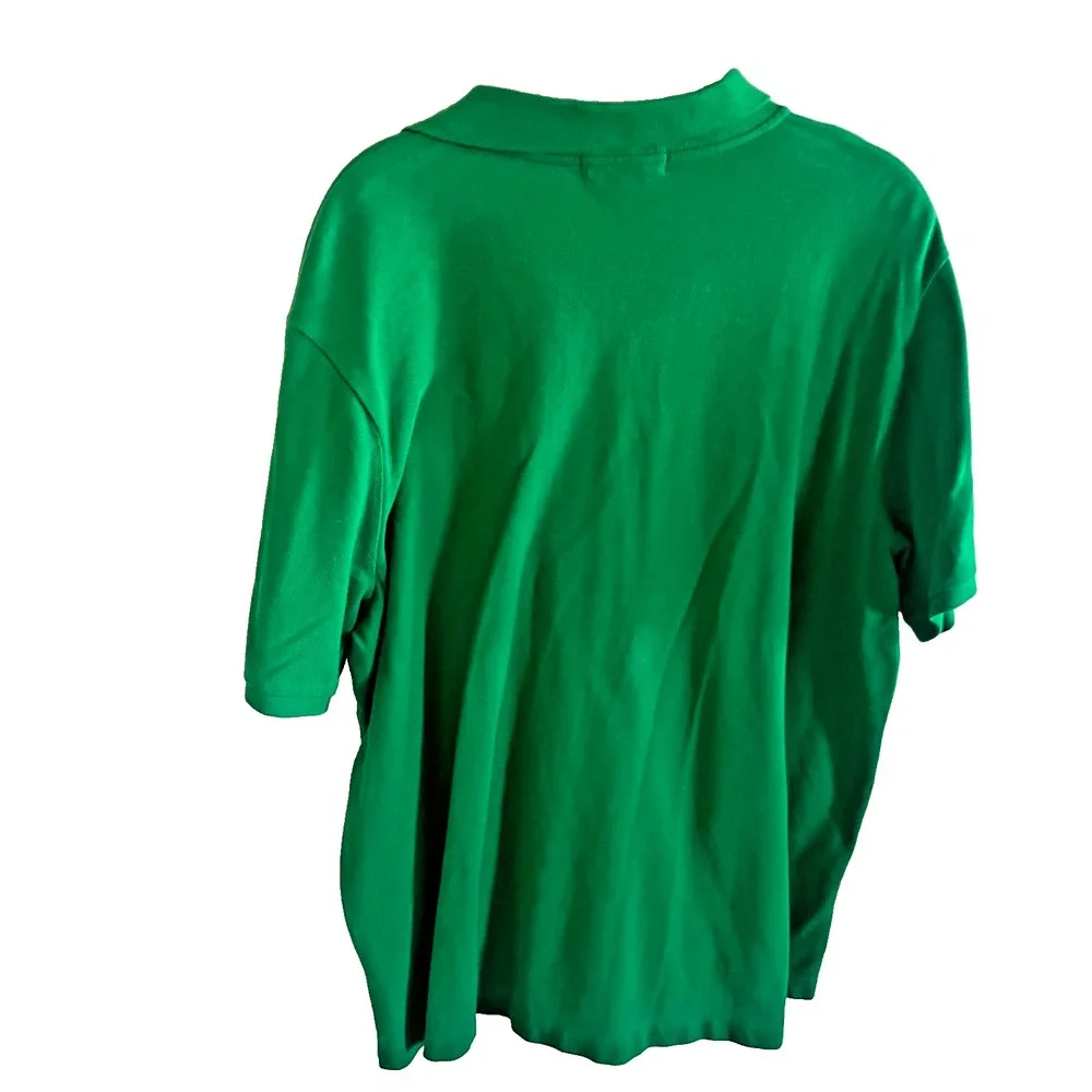Polo Ralph Lauren Polo Shirt Mens 2XL Green Classic Fit Uni Crest Big Logo Prep‎